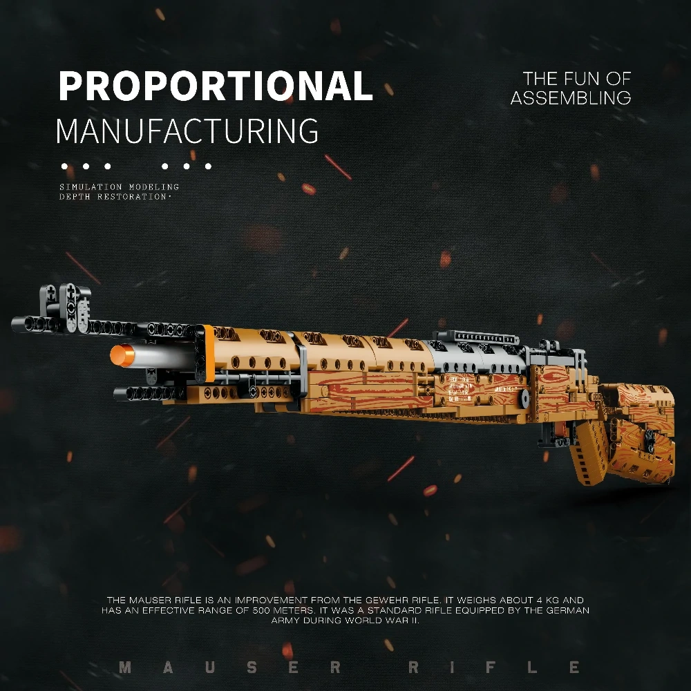 Reobrix 77003 Mauser Rifle Military