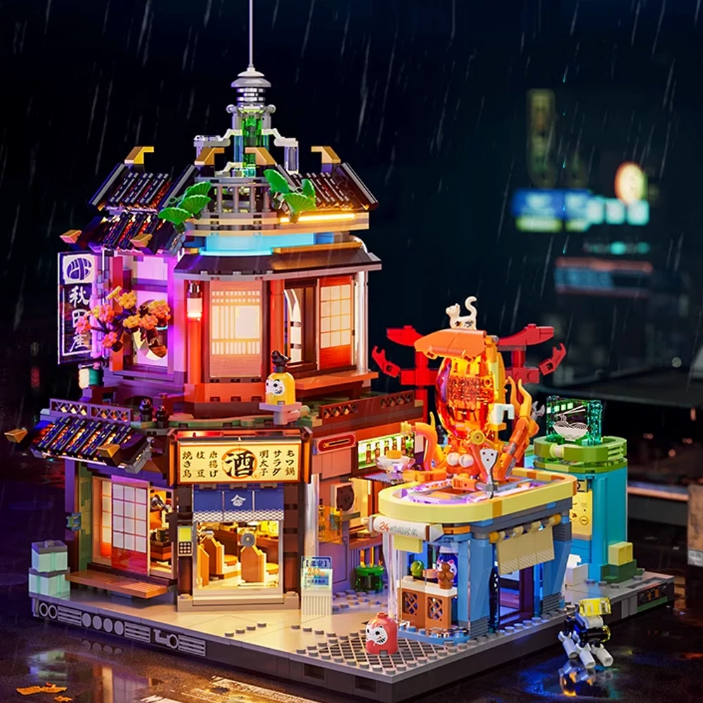 Funwhole F9073 CYBERPUNK NEONCITY IZAKAYA Modular Buildings