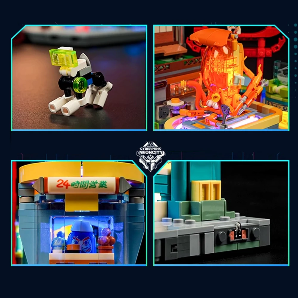 Funwhole F9073 CYBERPUNK NEONCITY IZAKAYA Modular Buildings