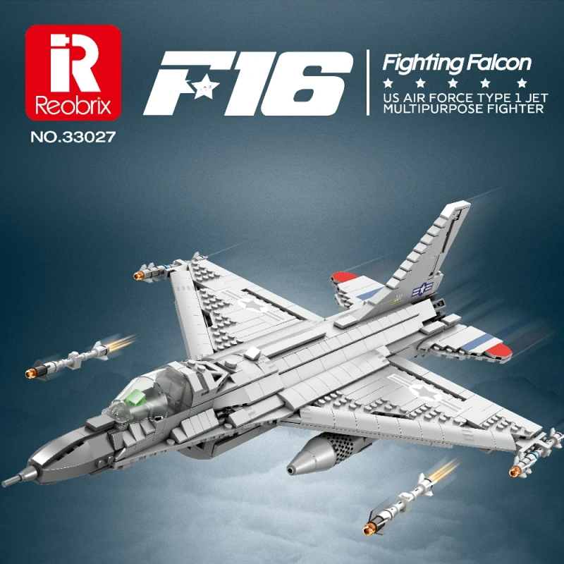 Reobrix 33027 F-16 Fighting Falcon Military