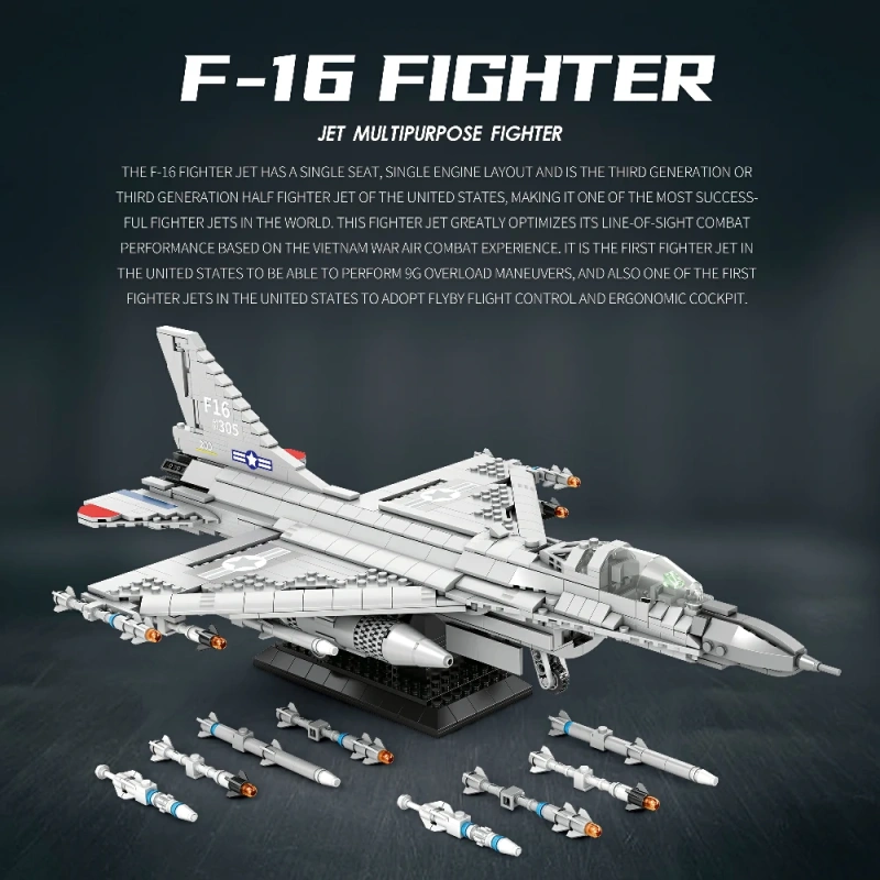 Reobrix 33027 F-16 Fighting Falcon Military