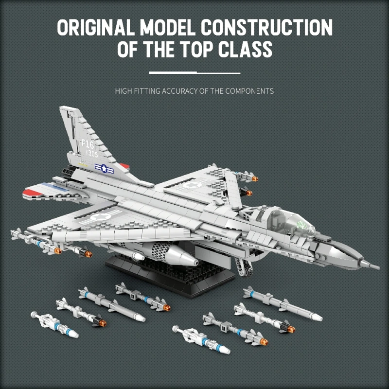 Reobrix 33027 F-16 Fighting Falcon Military