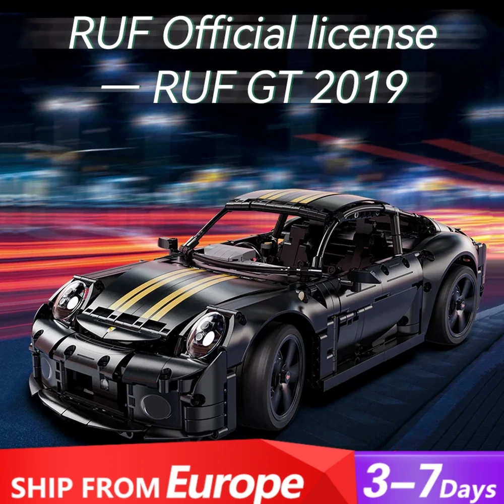 CaDA C63006 RUF GT 2019 Remote-Controlled Sports Car Technic Europe Warehouse Express