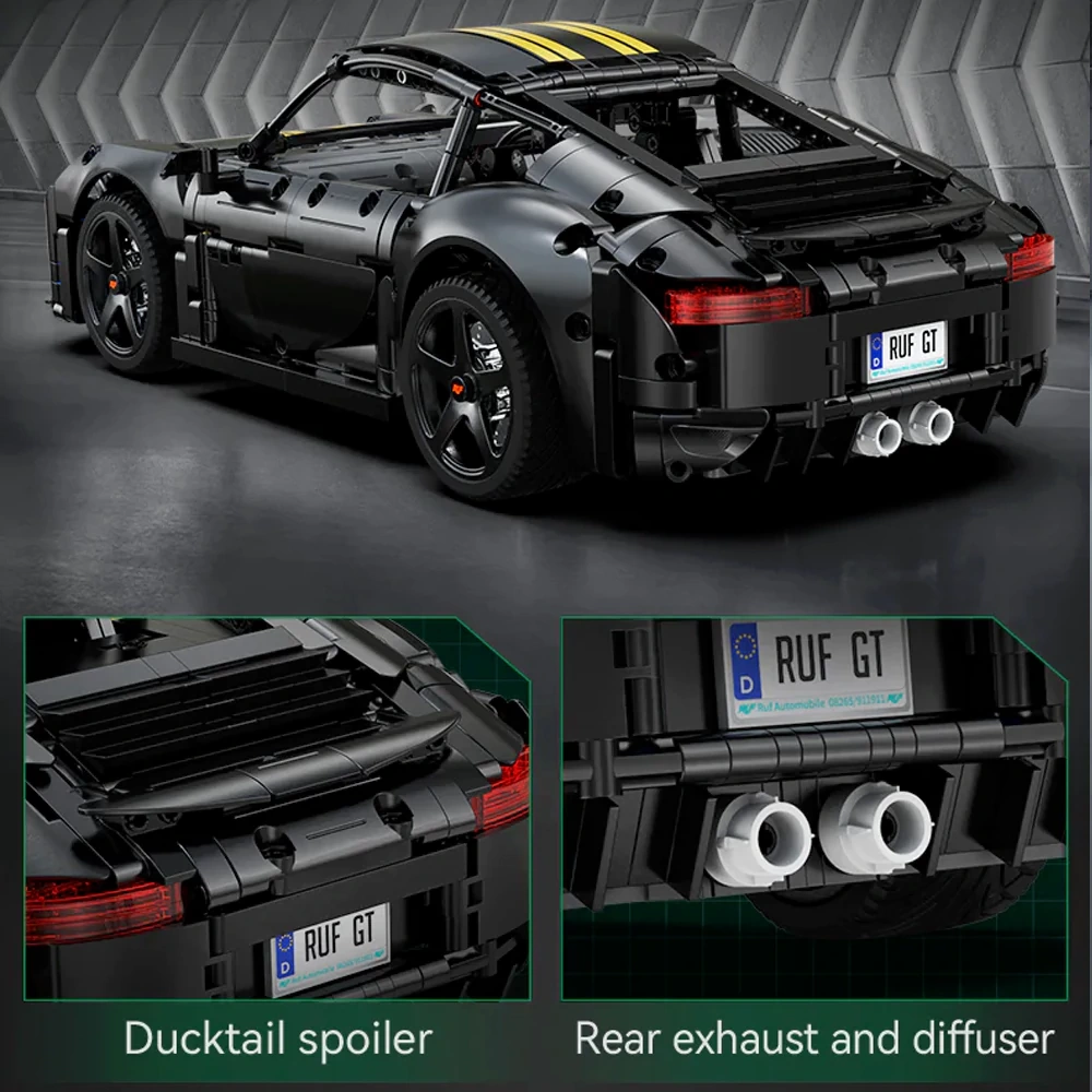 CaDA C63006 RUF GT 2019 Remote-Controlled Sports Car Technic Europe Warehouse Express