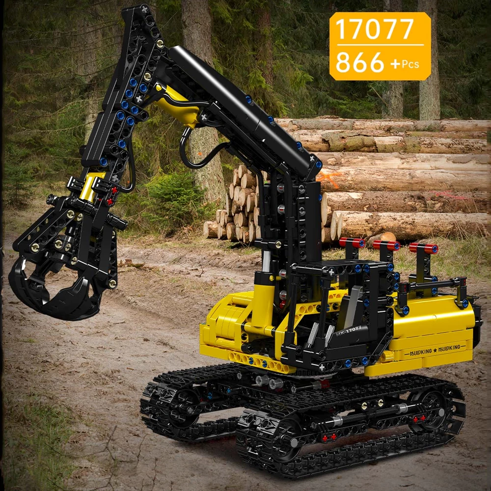 MouldKing 17077 Hydraulic Log Grapple Technic