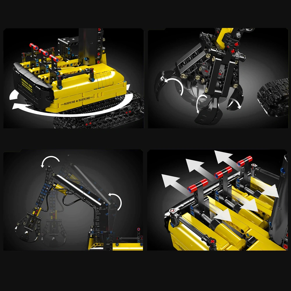 MouldKing 17077 Hydraulic Log Grapple Technic