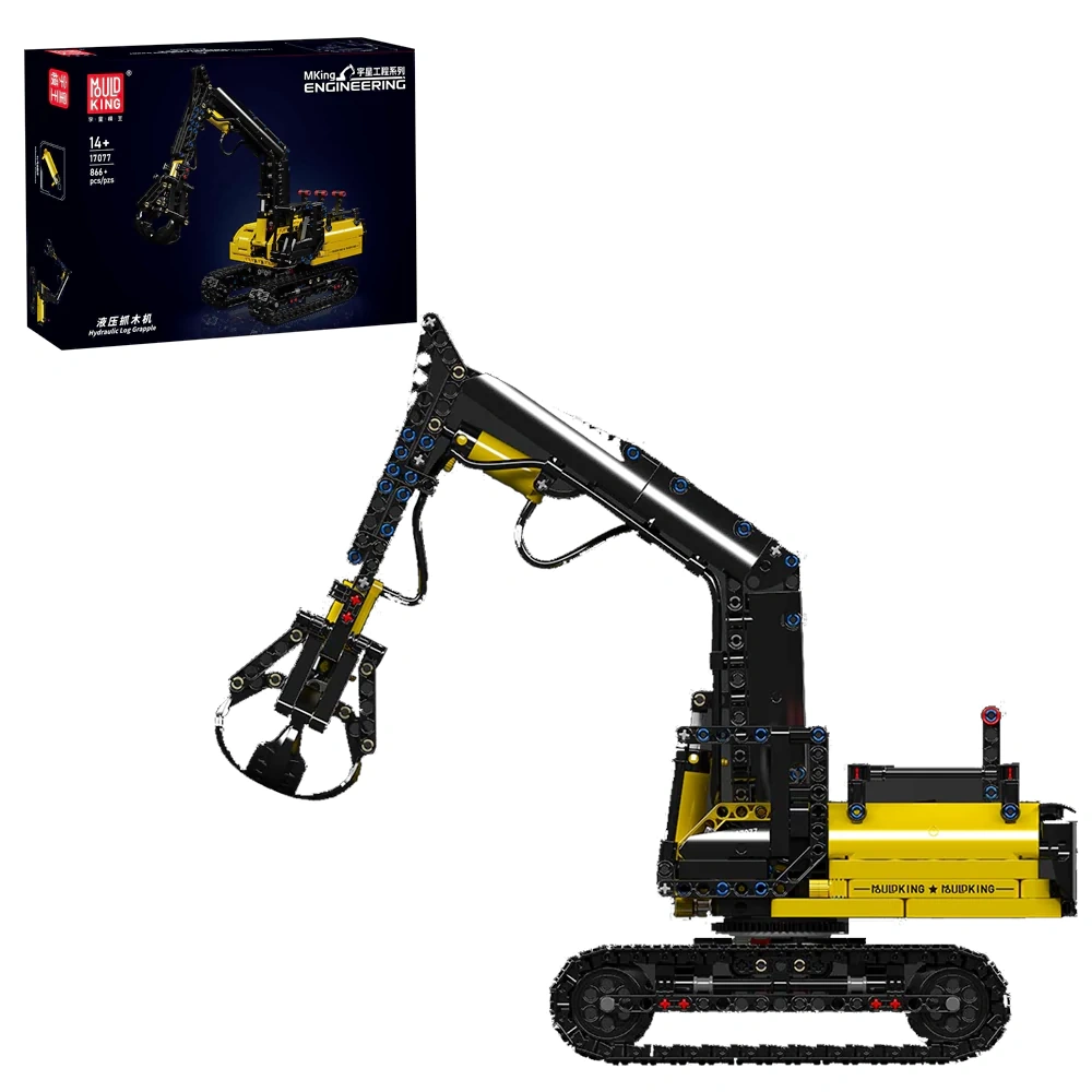 MouldKing 17077 Hydraulic Log Grapple Technic