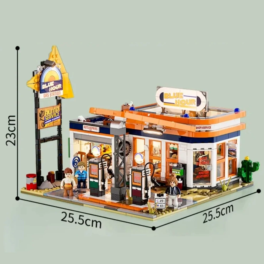 I/O 9ぷぅ 全員 コンプ フルセット Funwhole F9065 Highway Gas Station Modular Buildings Europe
