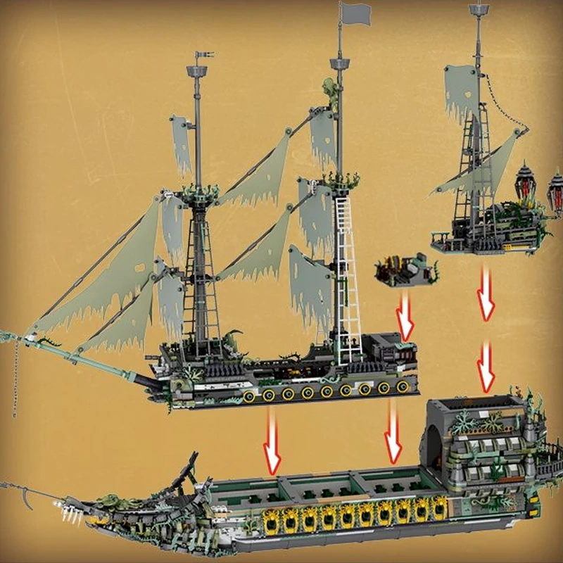 [Pre-sale] Reobrix 66037 The Flying Dutchman Movie & Game Europe Warehouse Express