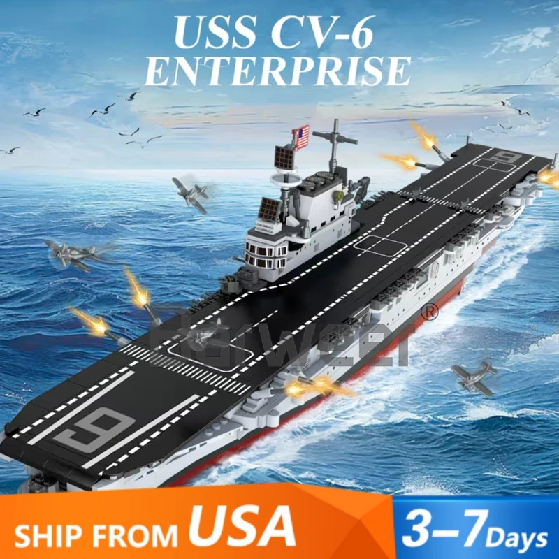 [Pre-sale] Forange FC4206 USS CV-6 Enterprise Military US Warehouse Express