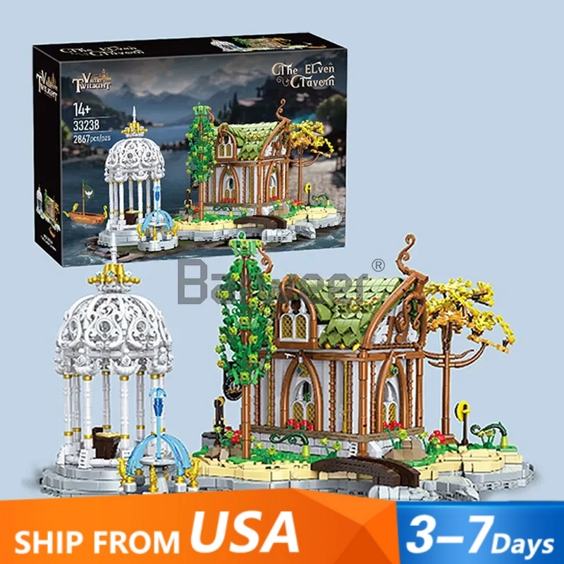 [Pre-sale] BAKA 33238 The Elven Tavern The Lord of the Rings Movie US Warehouse Express