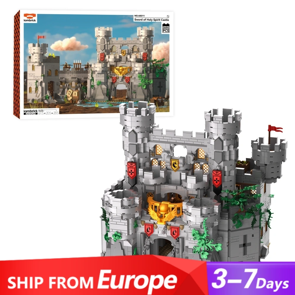 [Pre-sale] Iambrick 40211 Sword of Holy Spirit Castle Modular Buildings Europe Warehouse Express