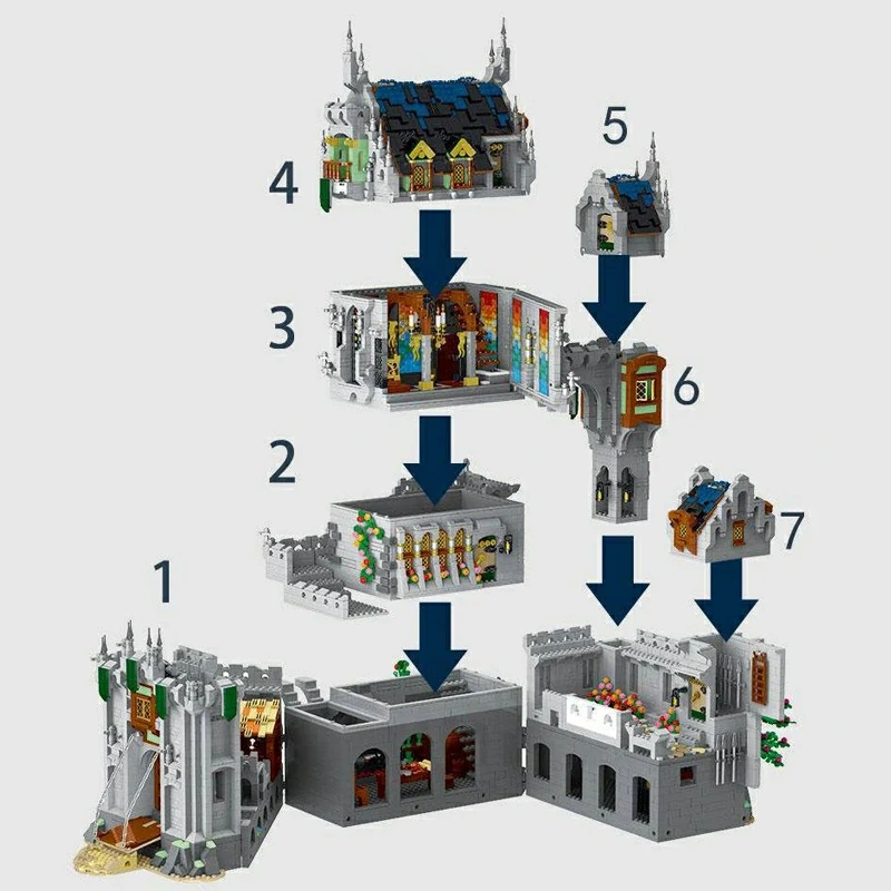 [Pre-sale] MORK 033010 Medieval Castle Historical US Warehouse Express
