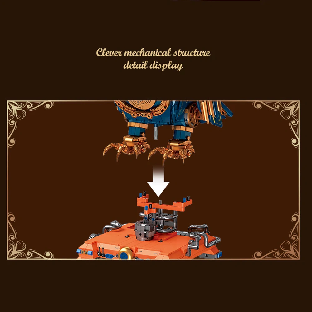 Steampunk Owl LEGO Set – JIESTAR Owl Steampunk Build