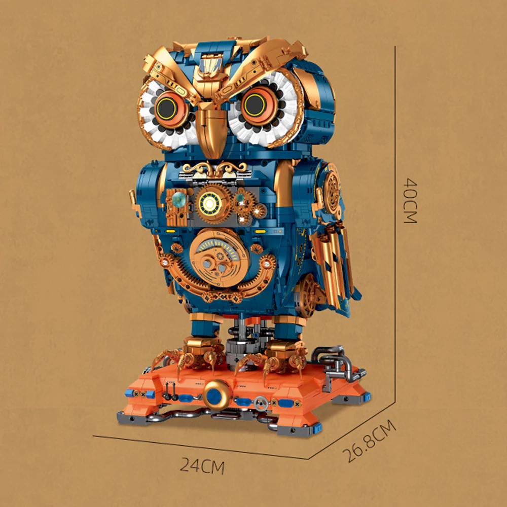 Steampunk Owl LEGO Set – JIESTAR Owl Steampunk Build