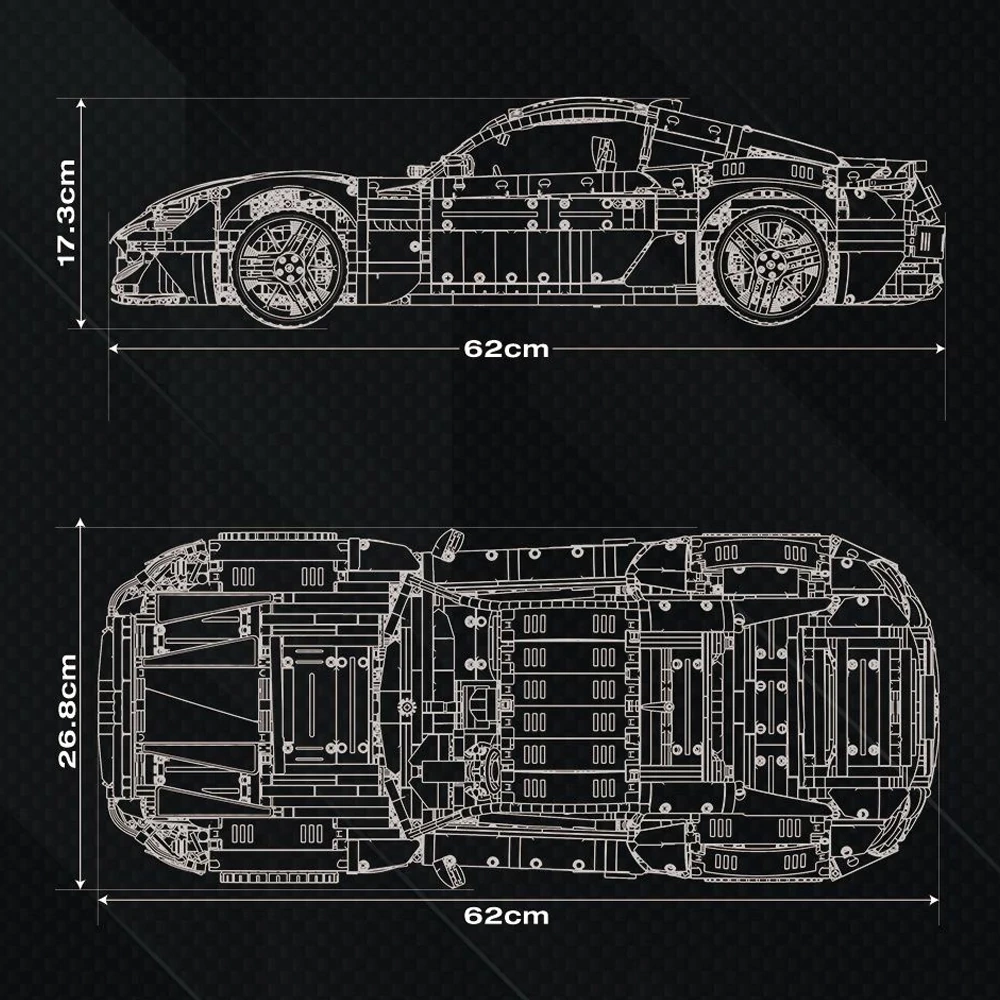 Reobrix 11010 Blue Maserati Granturismo 110 Anniversario