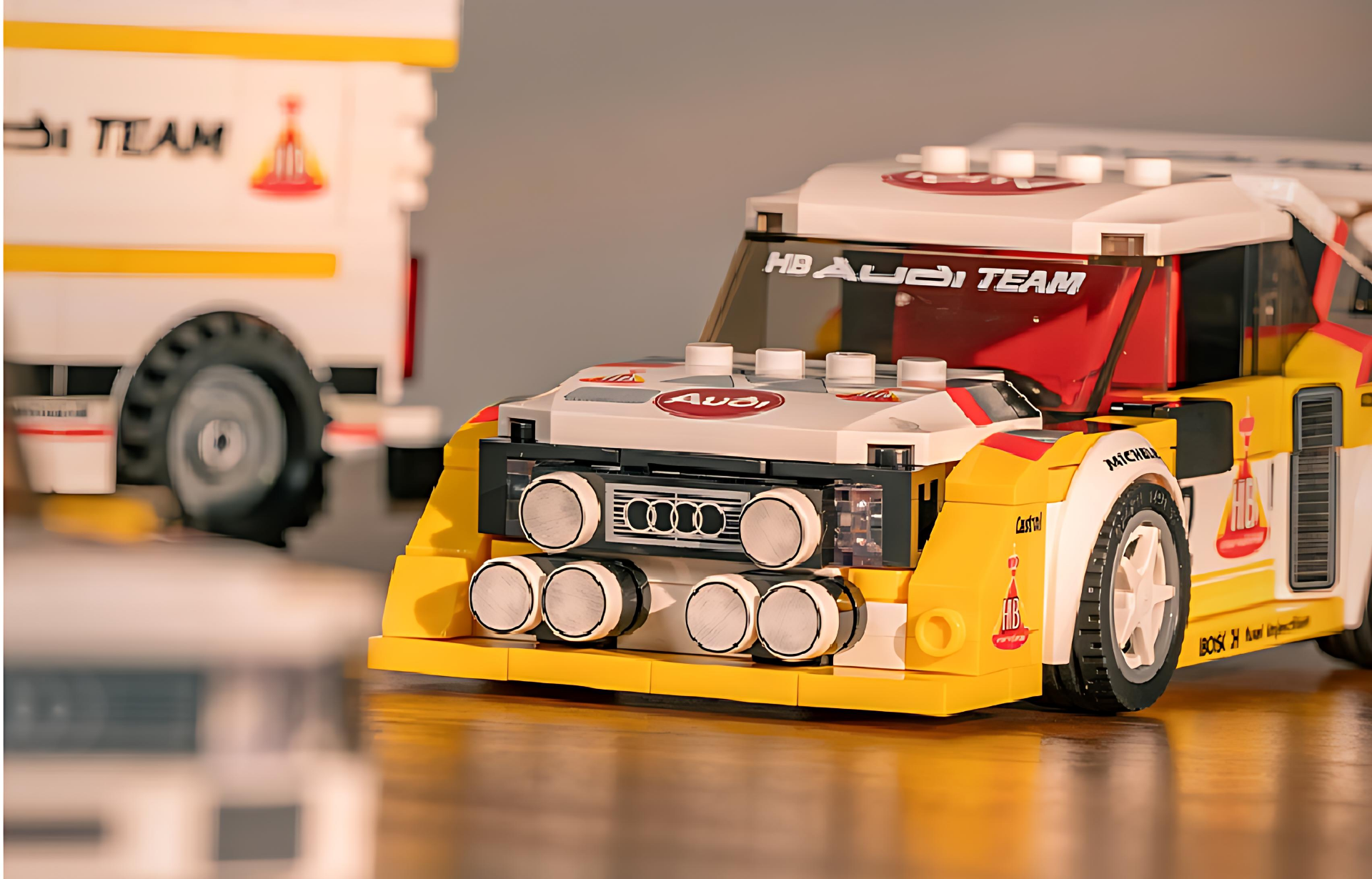 Audi Sport Quattro S1 in PowerBlock PB8812 Audi WRC Rally Team.