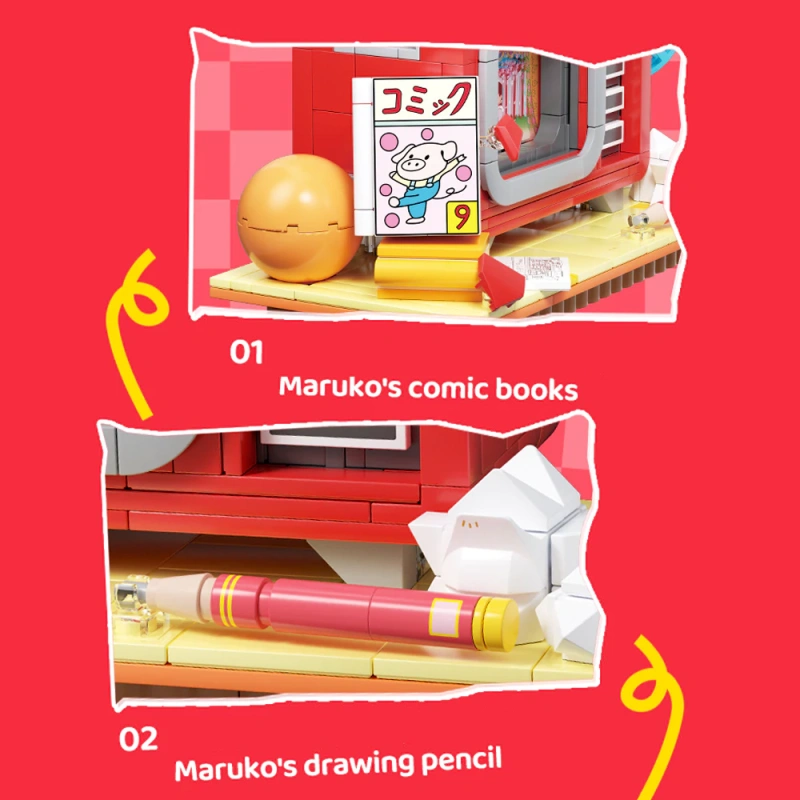 【maruꕤ︎︎·͜·】 Chibi Maruko-chan Soft Vinyl Doll Momoko Sakura Showa Retro