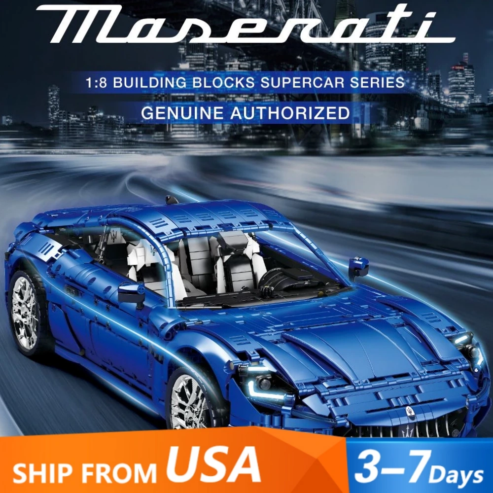 XL Xtep 09/10 バーミンガムシティ ホーム レプリカ ブルー Reobrix 11010 Maserati 1:8 Scale Model