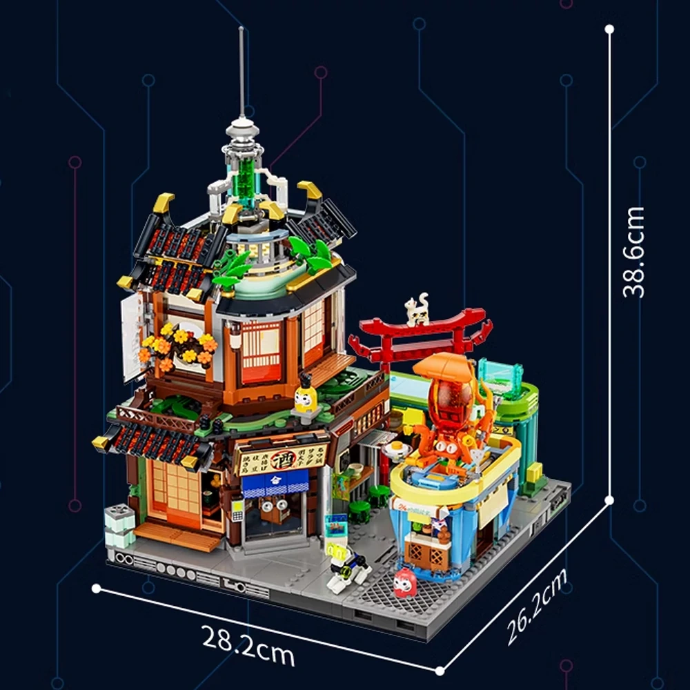 Funwhole F9073 CYBERPUNK NEONCITY IZAKAYA Modular Buildings