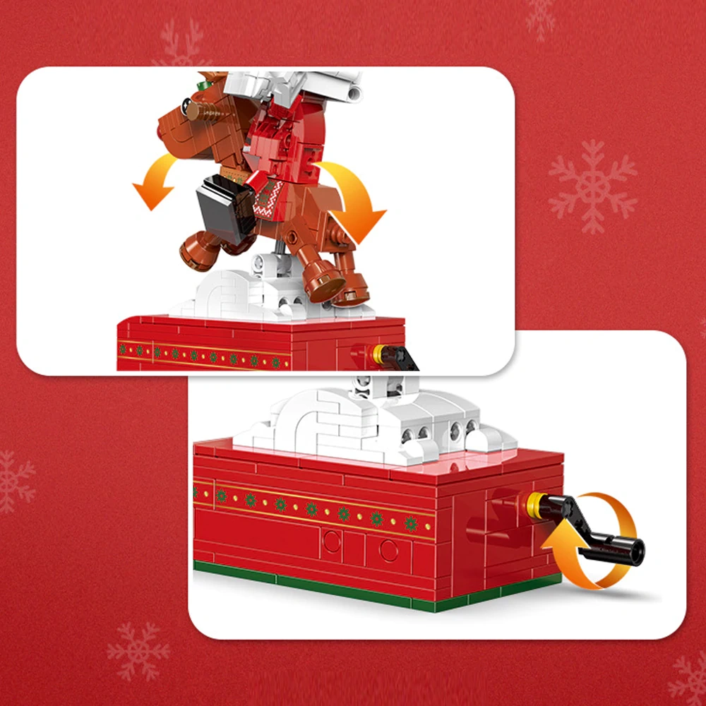 XINGBAO XB-18019 Christmas Reindeer Music Box Christmas