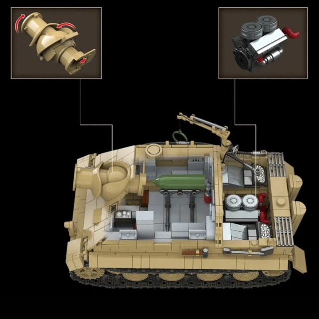 Quanguan 100314 SturmTiger German 38cm Assault Mortar Military
