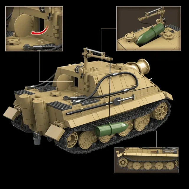 LiLichan⚐︎38 Reobrix 77035 TYPE 59 Tank – World of Tanks Military LEGO Set