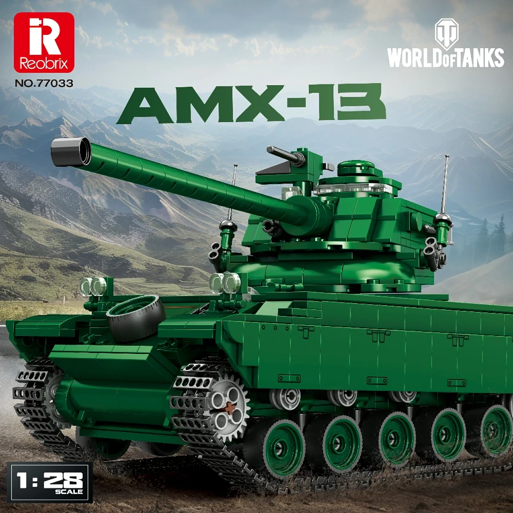Reobrix 77033 AMX-13 Tank Model