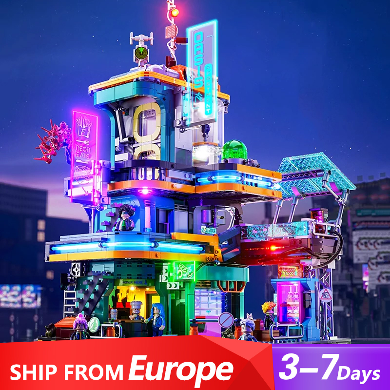 [Pre-sale] FunWhole F9042 Cyberpunk Neon City: Neon Oasis Modular Buildings Europe Warehouse Express