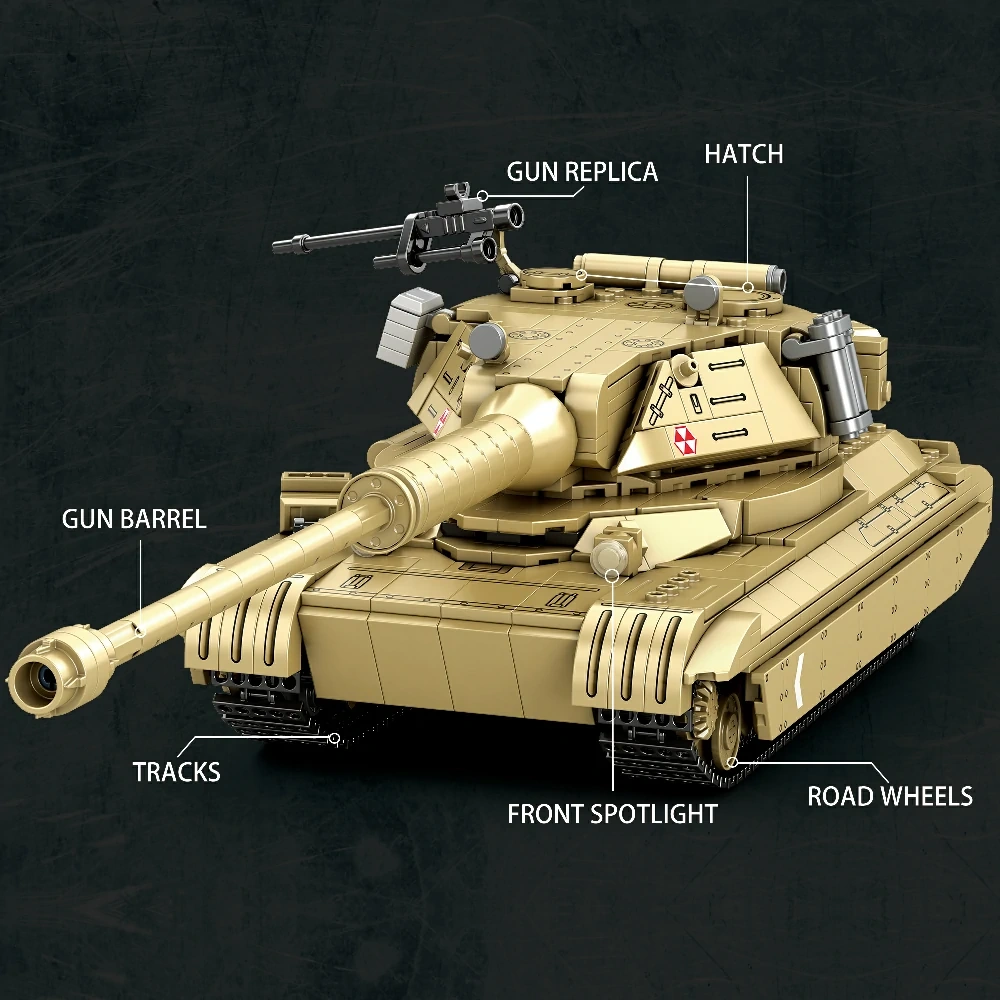 Reobrix 77036 60TP Tank | World of Tanks Brick Set