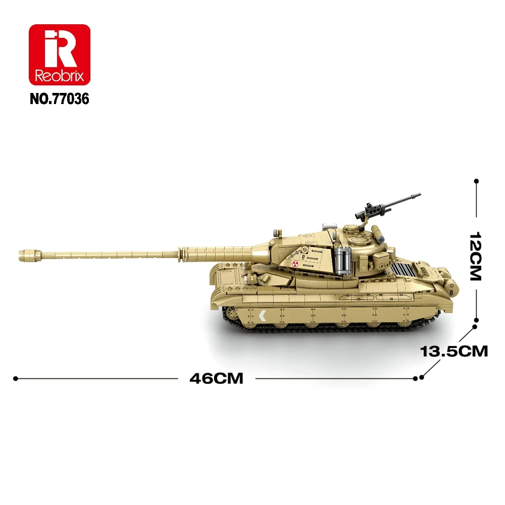 Reobrix 77036 60TP Tank | World of Tanks Brick Set