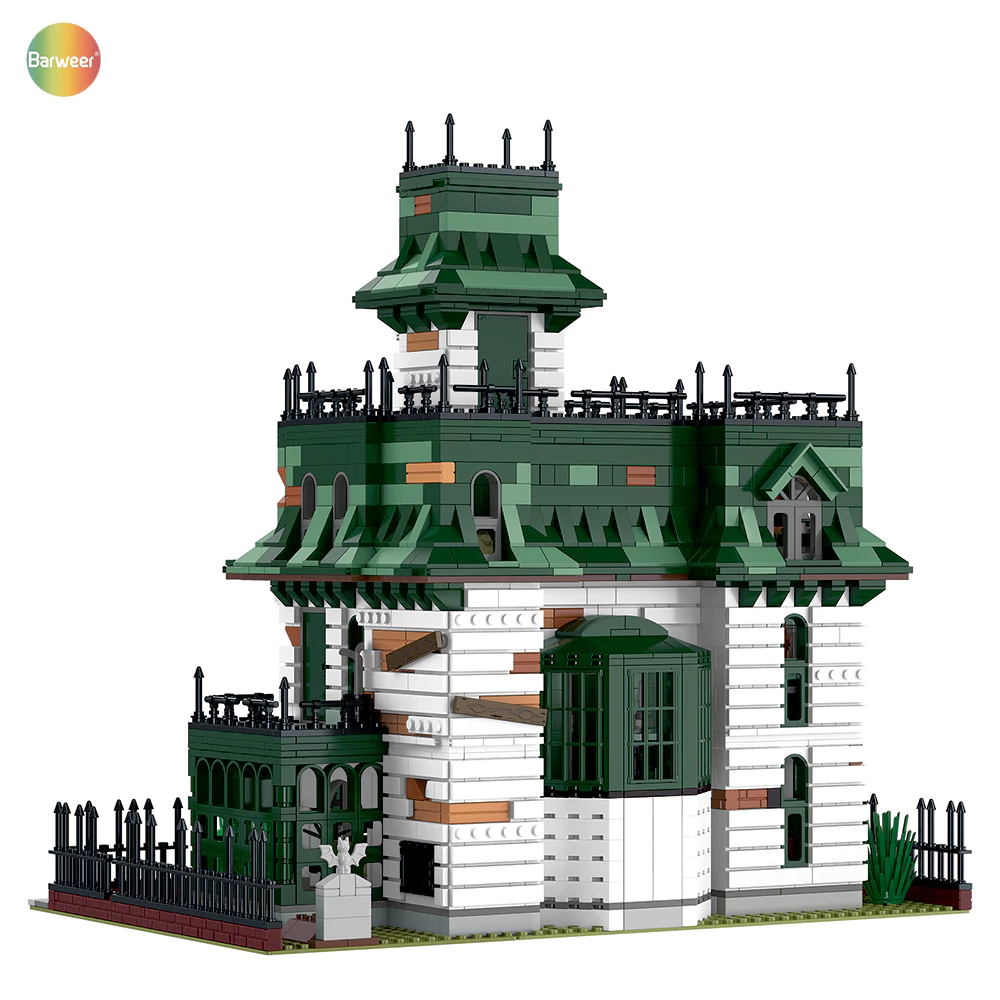 The back of the Adams family's residence model.