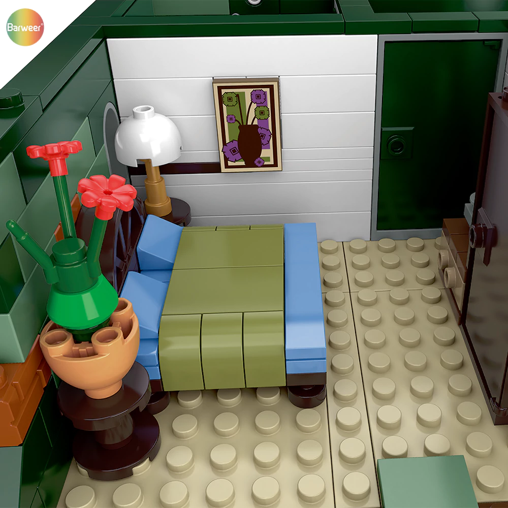 The rooms inside the Adams family's residence.