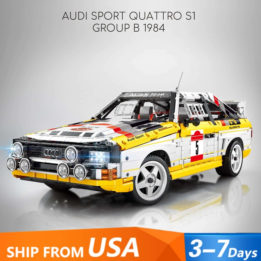 [Pre-sale] ProBlocks YC-23043 AUDI SPORT QUATTRO S1 1:8 Technic US Warehouse Express