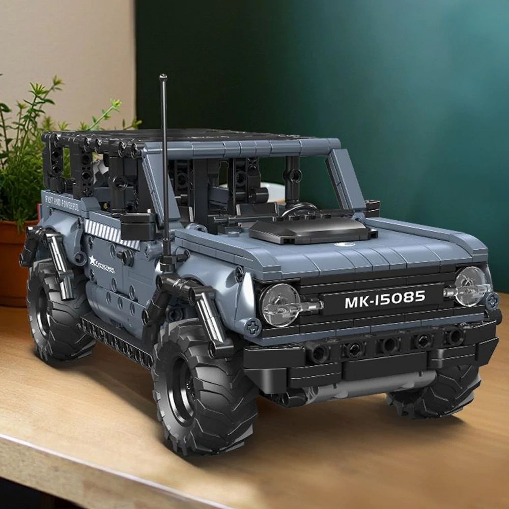 MouldKing 15085 BRONCO RAPTOR PULL-BACK CAR Technic