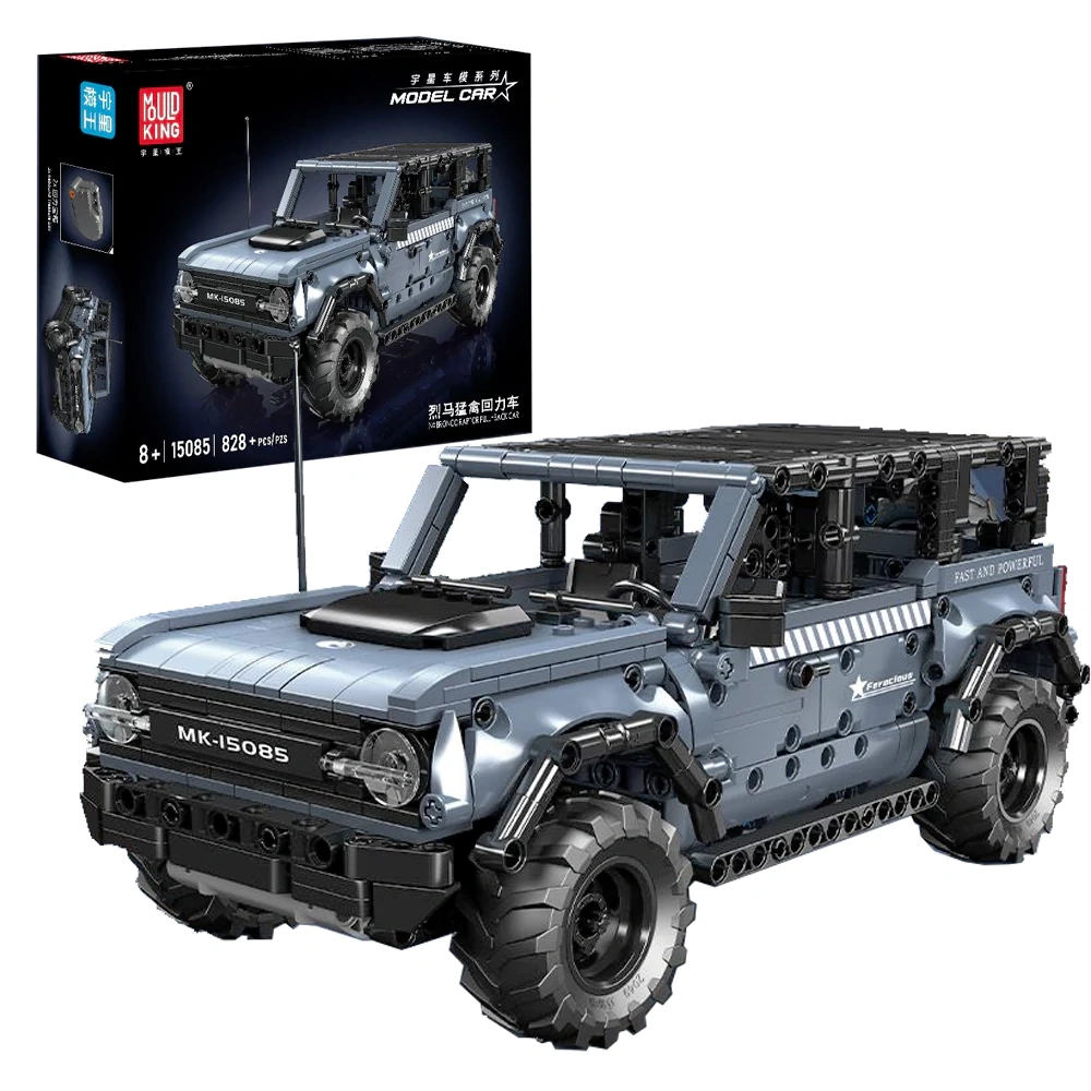 MouldKing 15085 BRONCO RAPTOR PULL-BACK CAR Technic