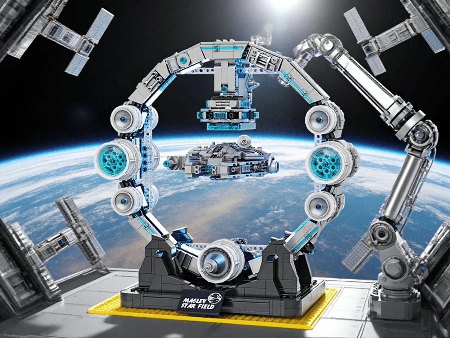 JIQi JQ1122 Maglev Millennium Falcon Star Wars