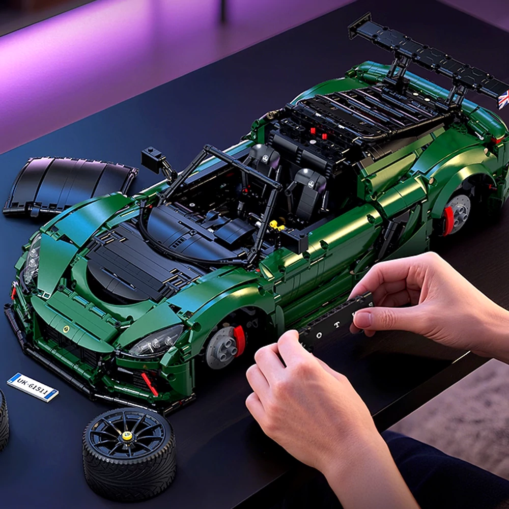 CADA C61511W Exige Cup 430 Supercar Bausatz - Technik Auto Modell Mit 1702 Teilen Im Maßstab 1:8