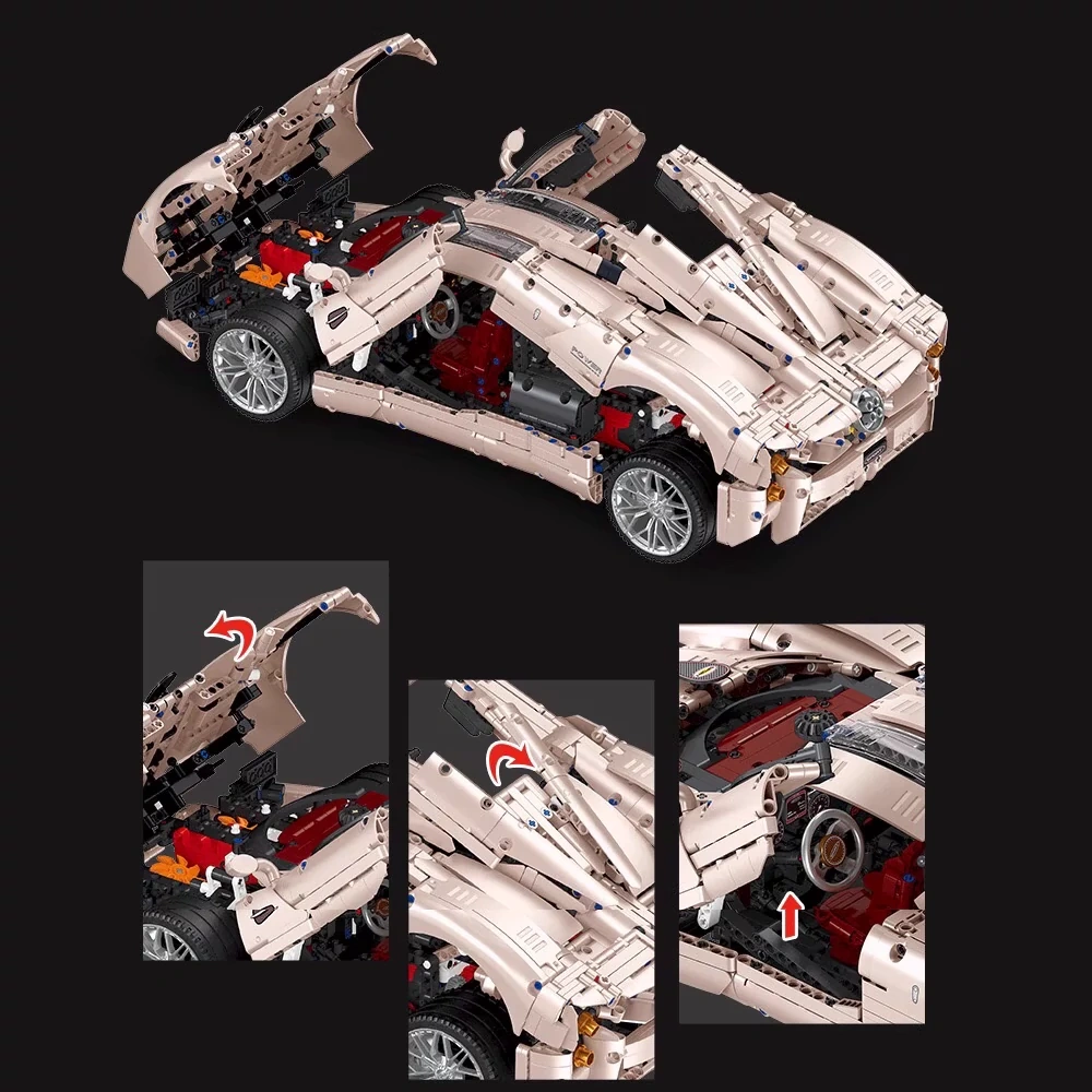 Pagani Utopia LEGO MOC – JIESTAR JJ9210 Technic Car Set