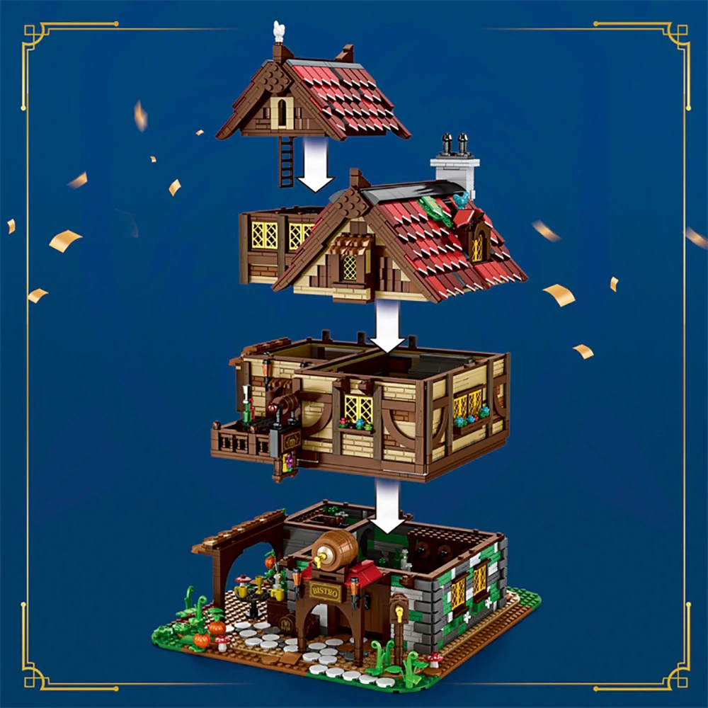 Reobrix 66018 MEDIEVAL BISTRO Modular Buildings Europe Warehouse Express