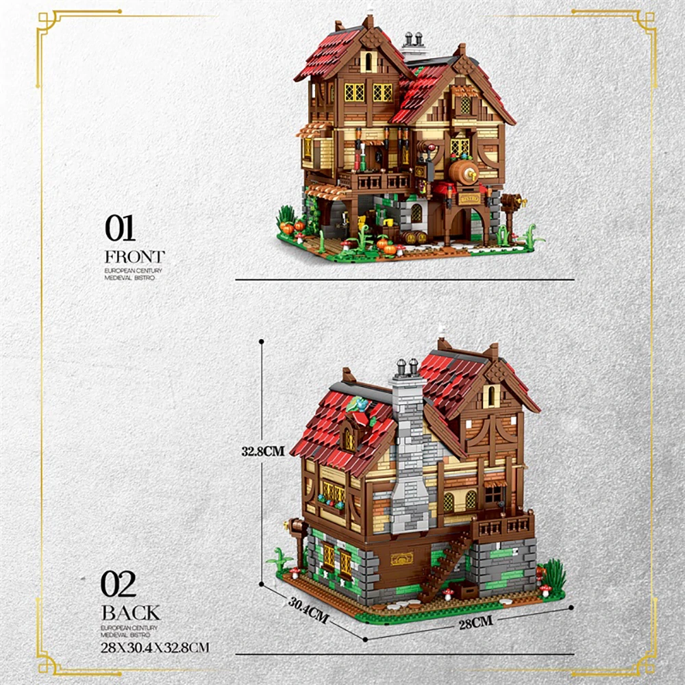 Reobrix 66018 MEDIEVAL BISTRO Modular Buildings Europe Warehouse Express