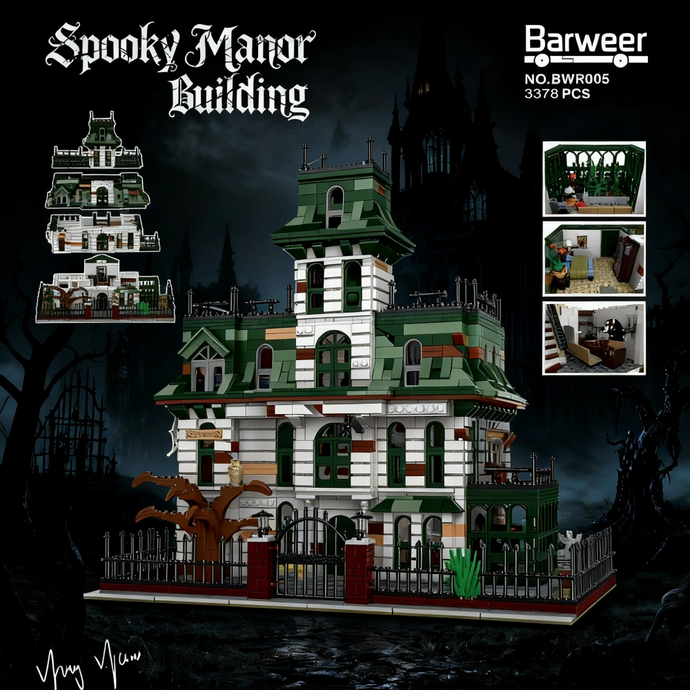 Barweer BWR005 Spooky Manor Building The Addams Family Modular Buildings