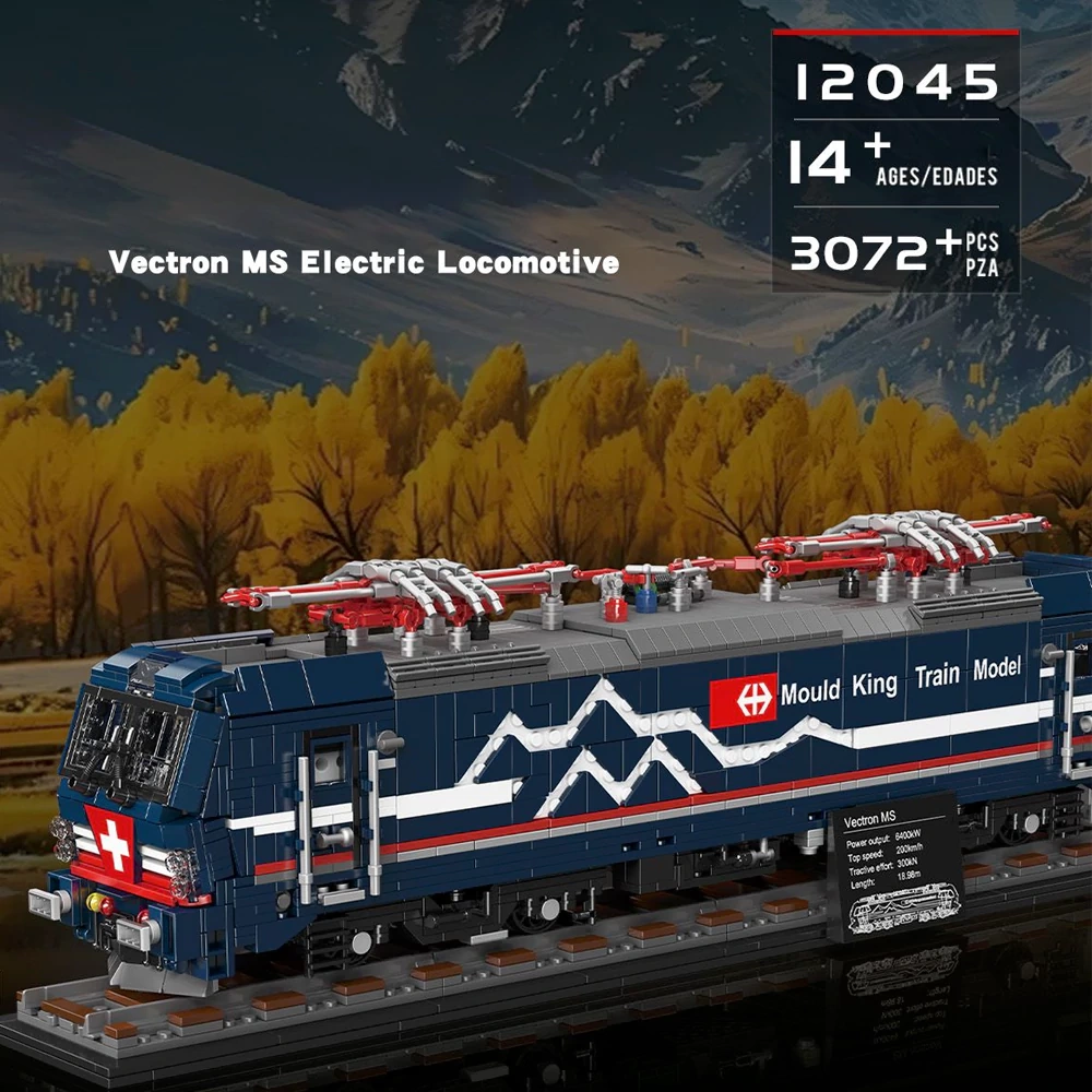 MouldKing 12045 Vectron MS Electric Locomotive Technic