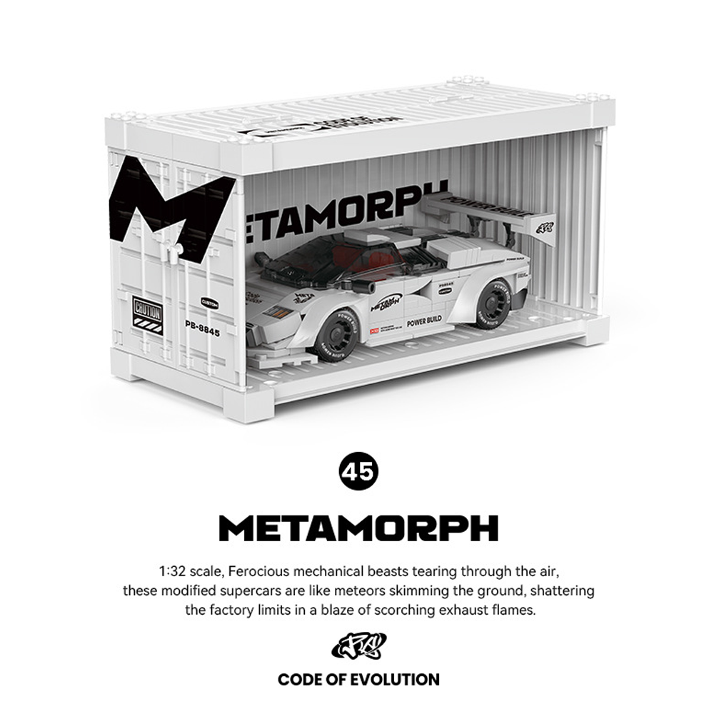The PowerBlock PB8845 METAMORPH Connor Sports Car was loaded into the cargo box.