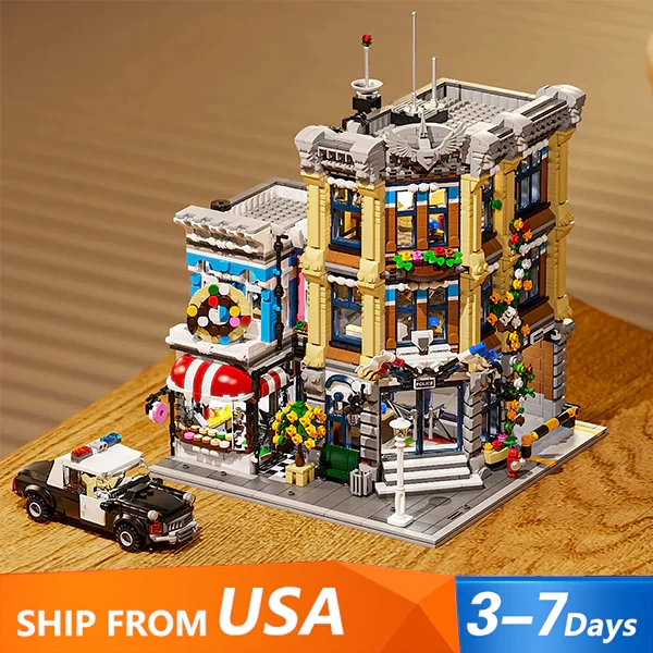 FALAGIL 20001 Corner Police Station Brick Town US Warehouse Express