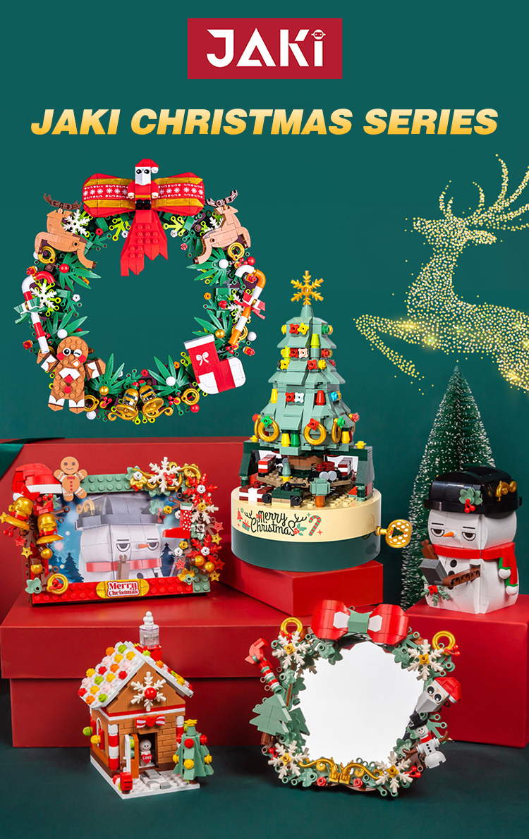 JAKI 1302 Christmas Gift Toys DIY Music Box Christmas Tree Music Box