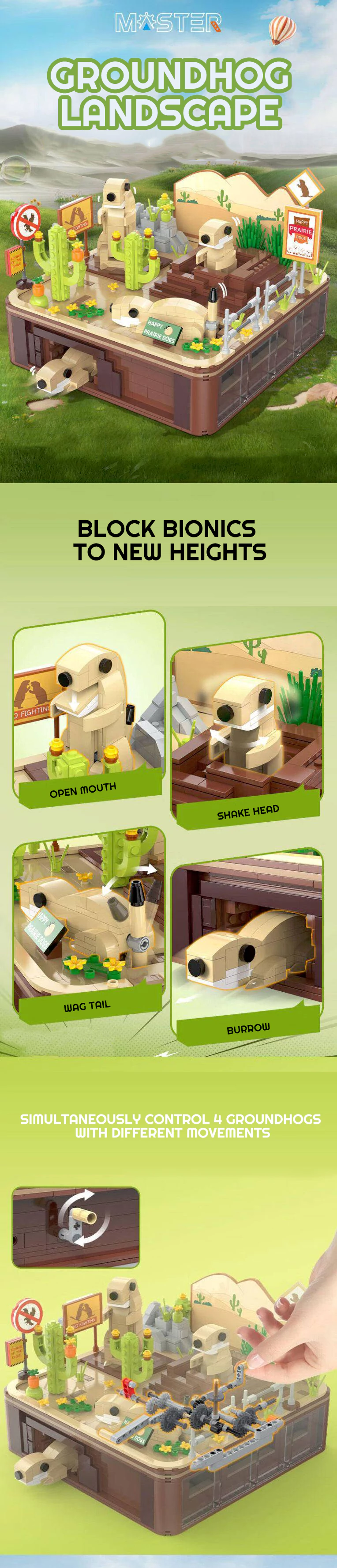 CaDA C71008 Dynamic Landscape Of Prairie Dog Creator Expert