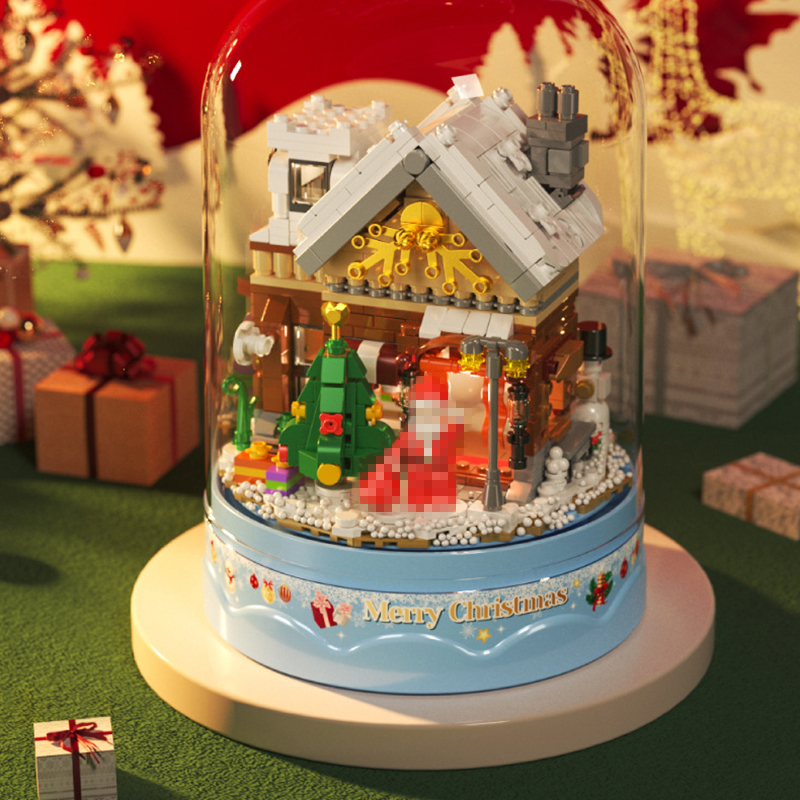 ZheGao 00997 Creator Christmas Snow Music Box Building Blocks