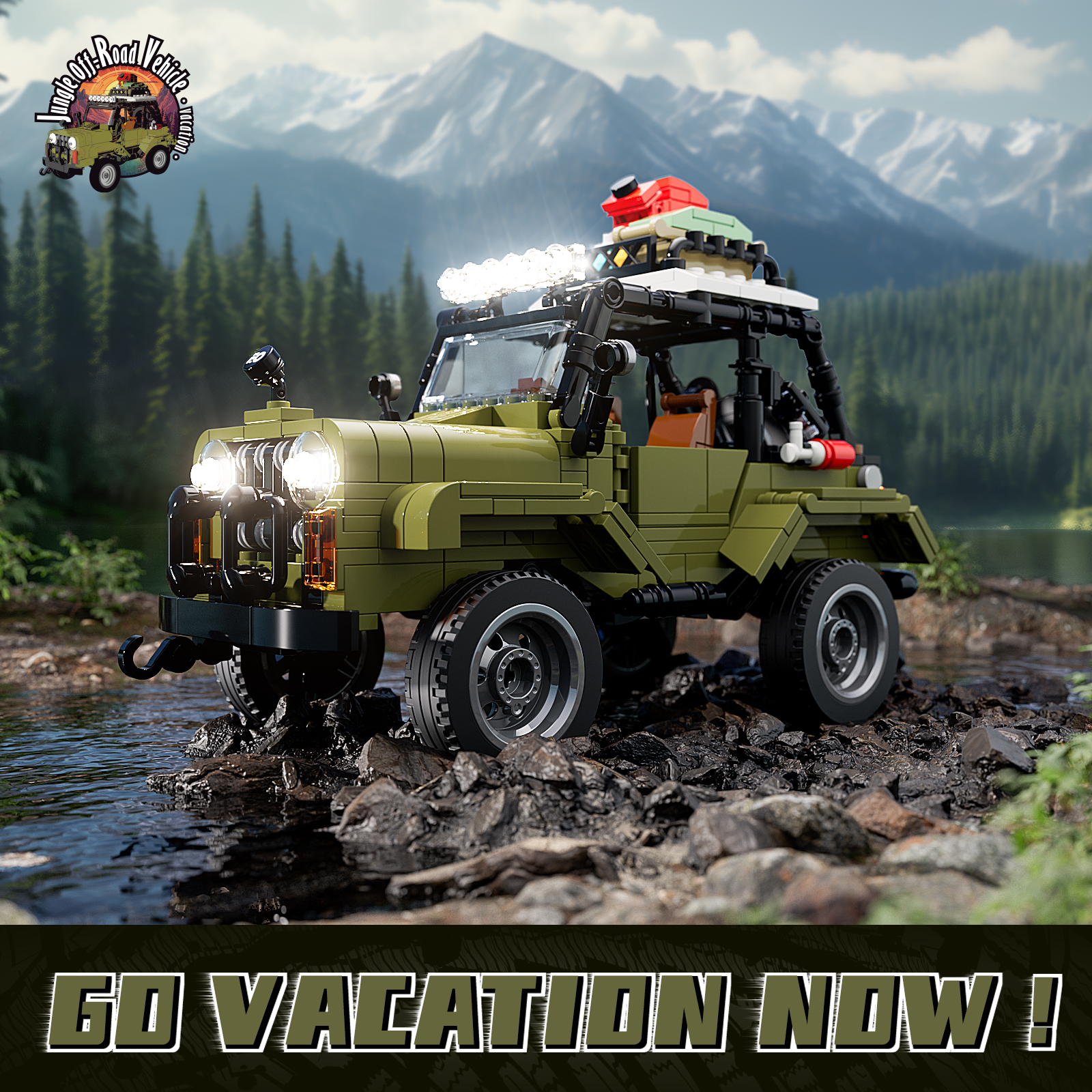 FunWhole F9020 Jungle Off-Road Vehicle Creator Expert