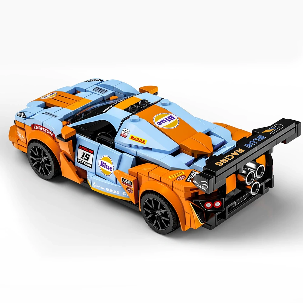 Leyi Eight Grid Racing Car Building block Cart Technic